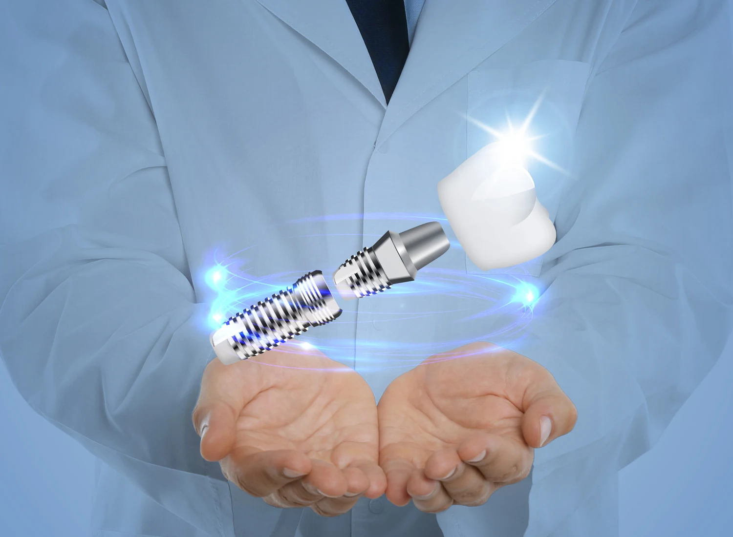 endodontist with tooth