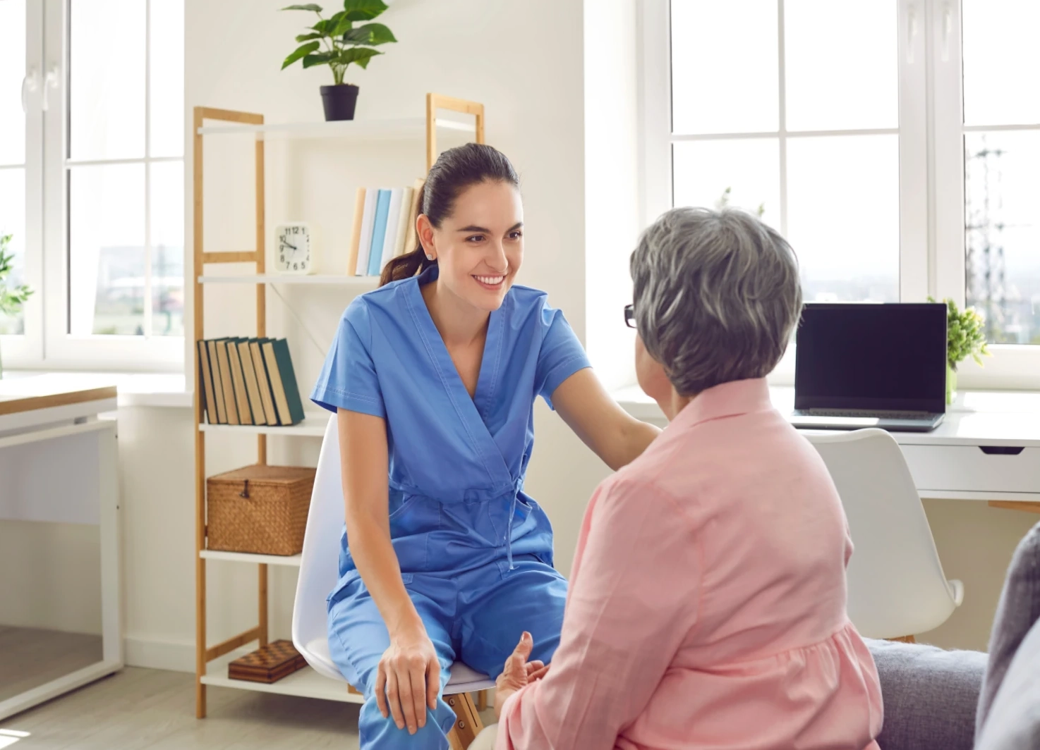 nurse practitioner with patient