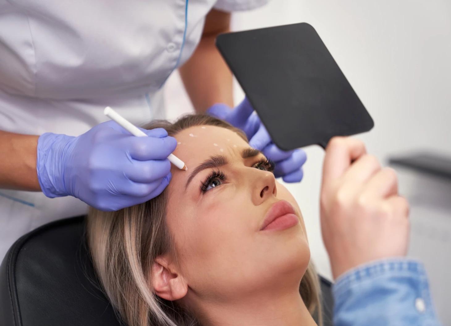 med spa doctor with patient
