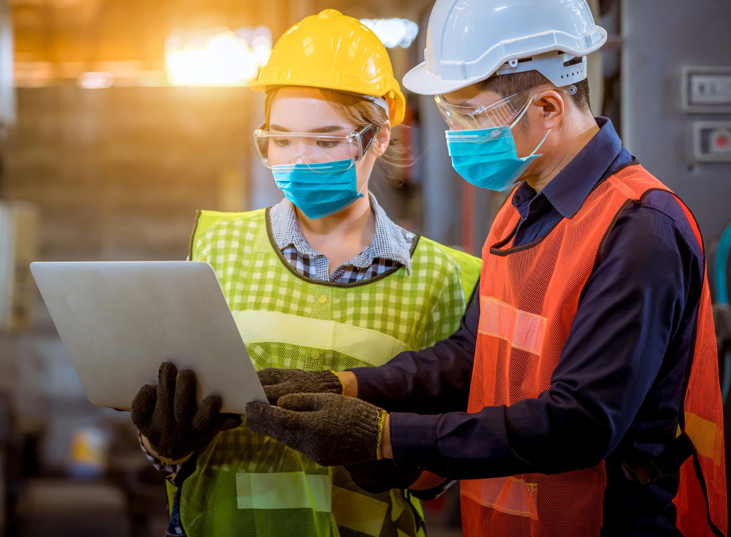 occupational doctor going over workplace health and safety