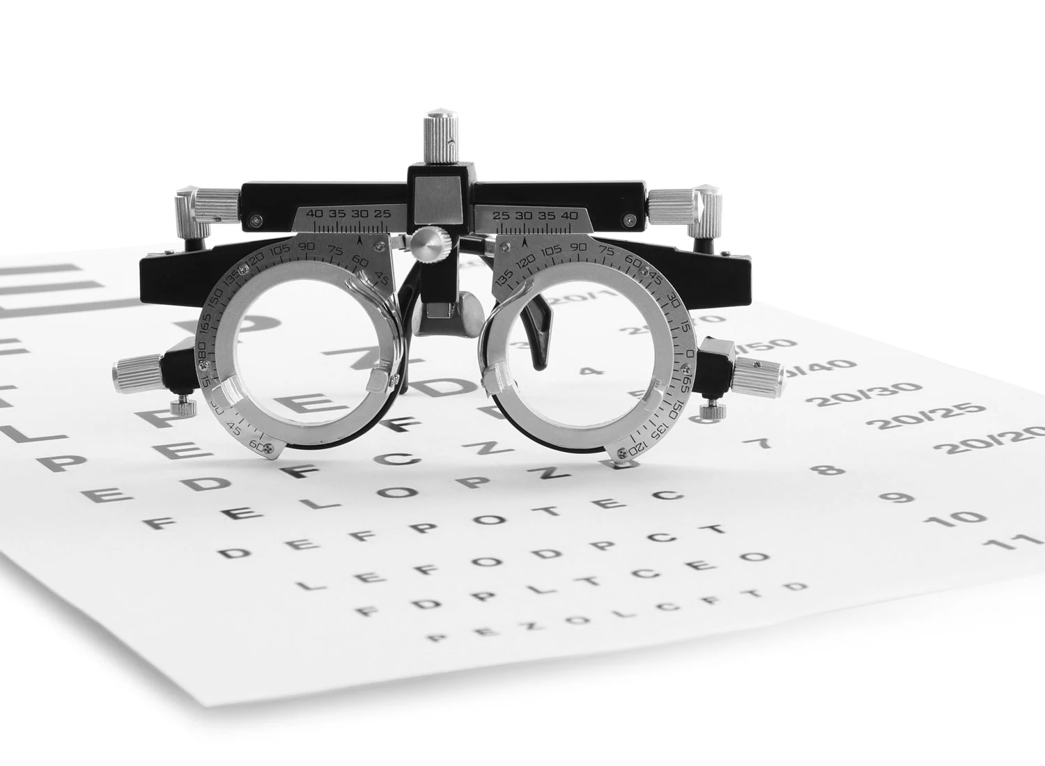 optometry equipment with eye test