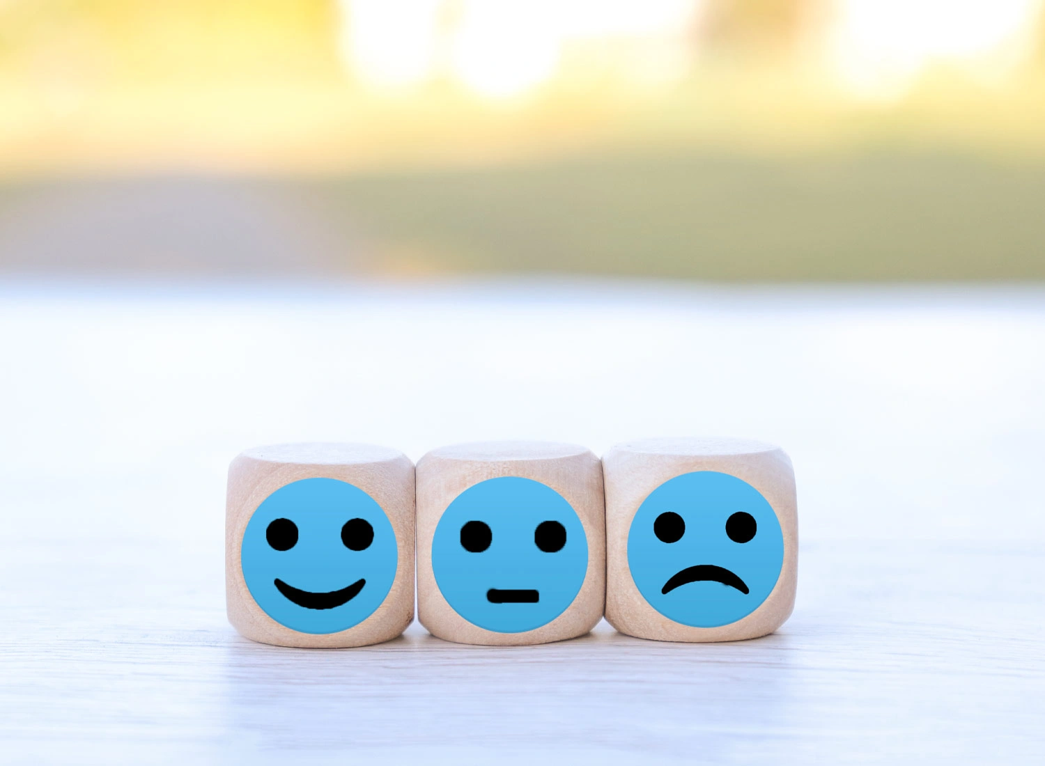 sad happy blocks