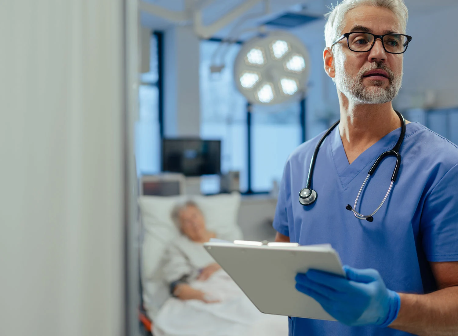 doctor with chart