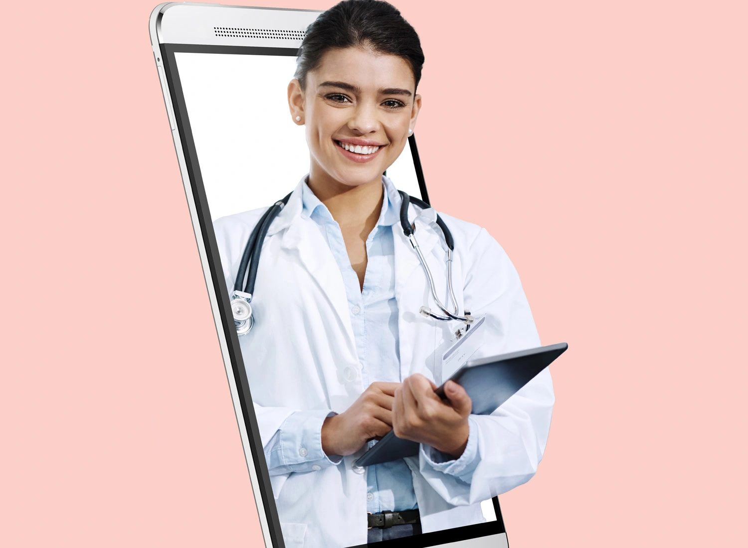 doctor in the phone
