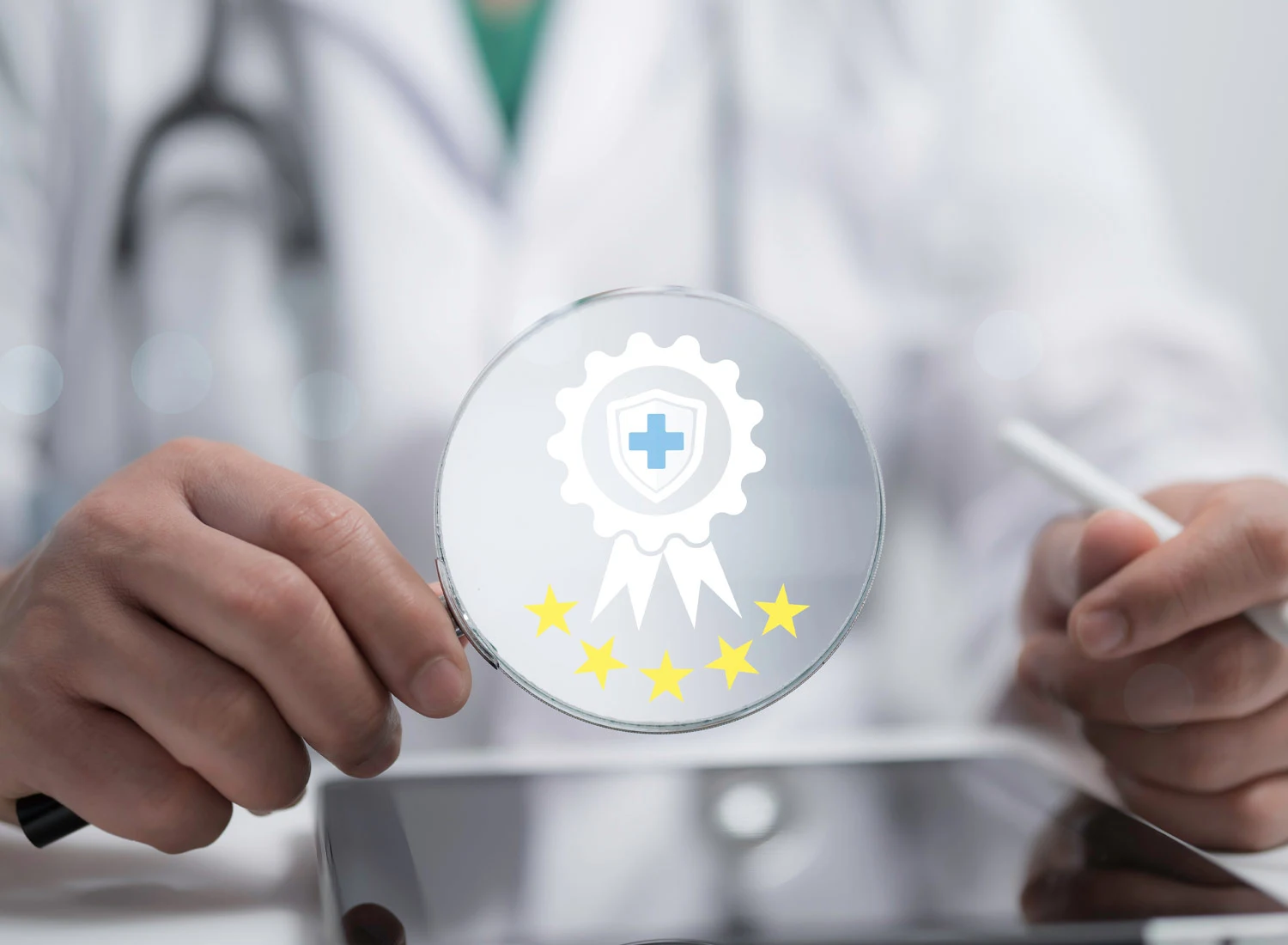 doctor on tablet 5 star review